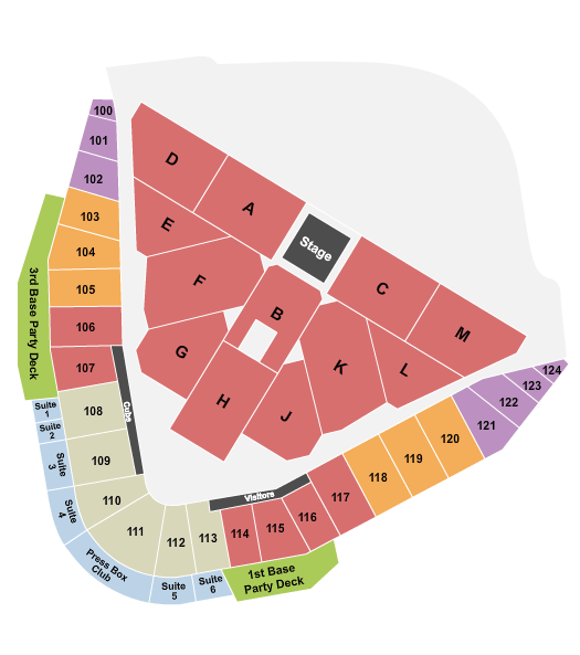 Sloan Park Spring Training Seating Chart